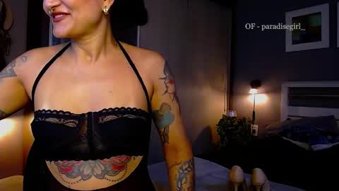 Snapshot of paradisegirl_ chatting on January 2025 09:10:01 PM My alter ego Betinna Flowers - a tattooed Miss - Are you missing me come in here - online show from January 2025 09:10:01 PM
