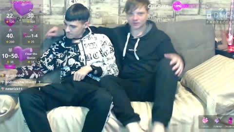 Max tall dark-haired guy with tattoos and Phil blond-haired online show from April 2026 03:31:02 AM