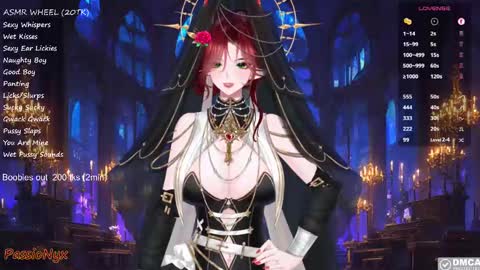 Snapshot of passionyx chatting on February 2025 10:20:02 PM Succubus Nyx online show from February 2025 10:20:02 PM