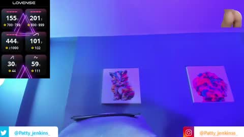 Snapshot of patty_jenkinss chatting on January 2025 02:51:01 AM Hi Pvt open Moans from lovense tell me Fav 113366 Especial level 33 online show from January 2025 02:51:01 AM
