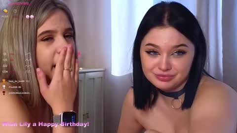 Lora black  and Lili blonde welcome you here online show from February 2025 11:41:01 AM