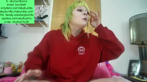 Snapshot of queer_burrito chatting on April 2026 04:35:01 PM Sky Burrito online show from April 2026 04:35:01 PM