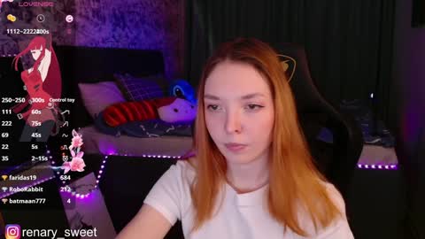 Snapshot of renary_sweet chatting on January 2025 09:15:01 PM Renary online show from January 2025 09:15:01 PM