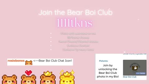 Snapshot of rosiebones chatting on October 2025 10:19:01 PM Rosie Bones online show from October 2025 10:19:01 PM