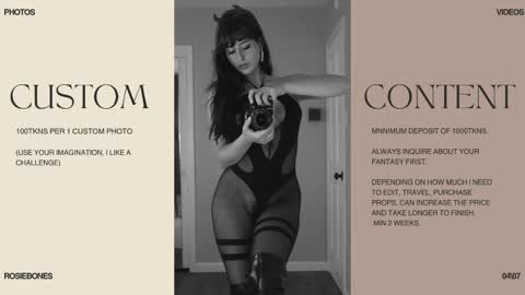 Rosie Bones online show from April 2026 11:40:01 PM