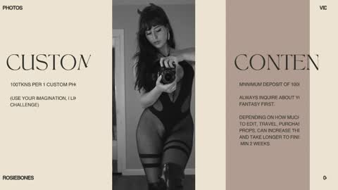 Rosie Bones online show from April 2026 11:03:02 PM