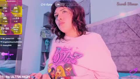 Snapshot of sarah_stoner chatting on March 2025 05:17:02 AM Loren online show from March 2025 05:17:02 AM
