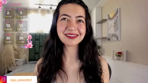 Saya Amaretto  online show from March 2026 08:59:01 PM