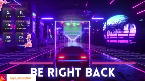 Saya Amaretto  online show from March 2026 08:14:02 PM