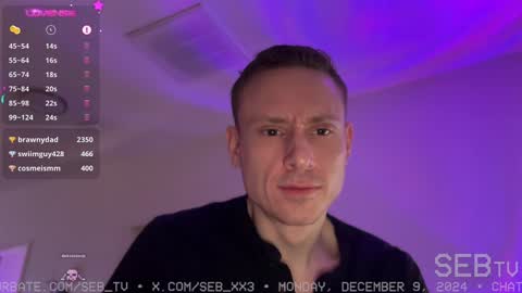 Snapshot of seb_tv chatting on December 2024 11:13:02 PM Sebastian online show from December 2024 11:13:02 PM