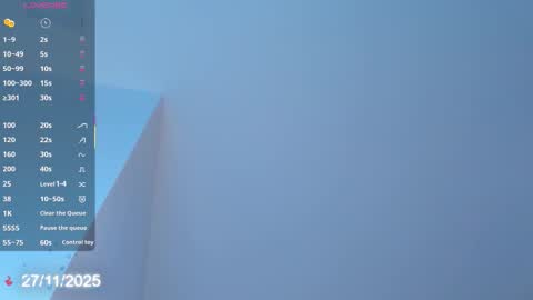 Sebastian online show from November 2025 08:55:01 PM