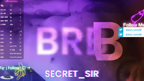 Snapshot of secret_sir chatting on March 2026 10:26:01 PM Dean Carter online show from March 2026 10:26:01 PM