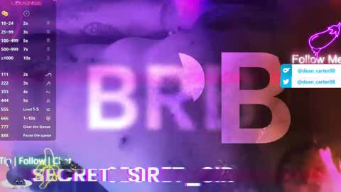 Snapshot of secret_sir chatting on April 2026 10:07:02 PM Dean Carter online show from April 2026 10:07:02 PM