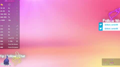Snapshot of secret_sir chatting on April 2026 11:31:01 PM Dean Carter online show from April 2026 11:31:01 PM