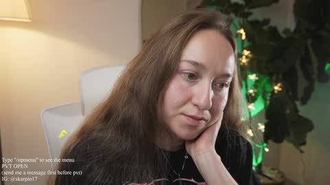 Snapshot of skarpio17 chatting on December 2024 01:37:02 AM Im Scarlett ONLINE 5pm-10pm NYC time online show from December 2024 01:37:02 AM