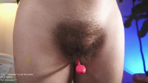 Snapshot of skarpio17 chatting on February 2025 03:43:02 AM Im Scarlett ONLINE 5pm-10pm NYC time online show from February 2025 03:43:02 AM