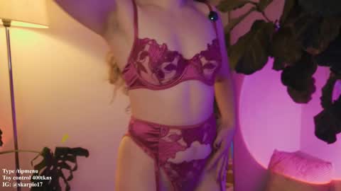 Snapshot of skarpio17 chatting on February 2026 10:50:01 PM Im Scarlett ONLINE 5pm-10pm NYC time online show from February 2026 10:50:01 PM