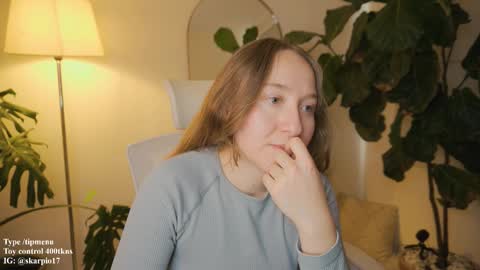 Snapshot of skarpio17 chatting on March 2026 09:10:01 PM Im Scarlett ONLINE 5pm-10pm NYC time online show from March 2026 09:10:01 PM