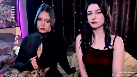 Snapshot of sleepingduo chatting on December 2025 04:02:02 PM Hi We are Iva and Angela Nice to meet u 3 online show from December 2025 04:02:02 PM