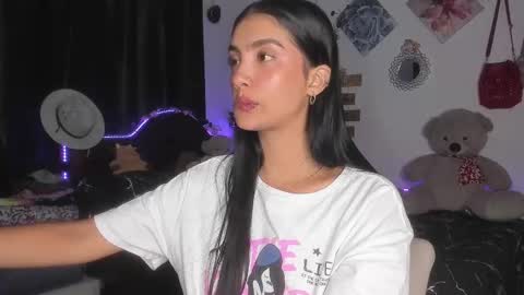 Snapshot of stefanny_pllus chatting on February 2025 12:09:01 AM Im MiaIts my first day here online show from February 2025 12:09:01 AM