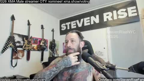 StevenRiseNYC online show from May 2026 12:45:02 PM