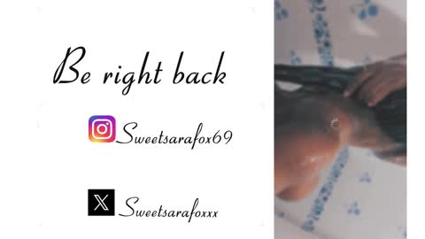 Snapshot of sweetsarafoxxx chatting on February 2025 09:58:01 PM Sara Sofia Libra online show from February 2025 09:58:01 PM