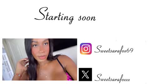 Snapshot of sweetsarafoxxx chatting on September 2025 12:05:02 PM Sara Sofia Libra online show from September 2025 12:05:02 PM