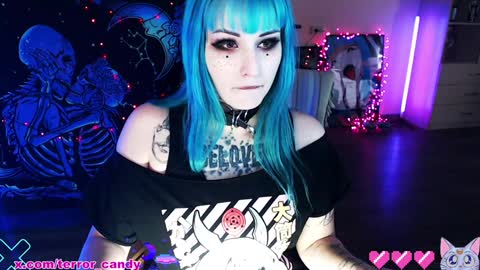 Snapshot of terror_candy chatting on February 2025 06:15:01 AM CRY BABY online show from February 2025 06:15:01 AM