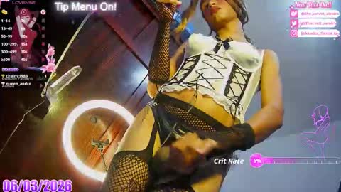 Snapshot of the_velvet_sandra chatting on March 2026 05:15:01 AM Sandra 3 online show from March 2026 05:15:01 AM