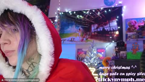 Snapshot of tricky_nymph chatting on December 2024 04:43:01 AM Cassie online show from December 2024 04:43:01 AM