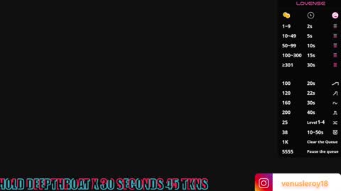 Venus online show from January 2025 11:56:01 PM