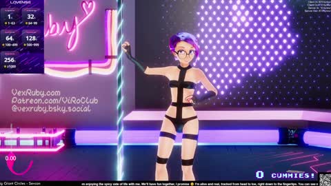 Snapshot of vexruby chatting on February 2025 01:36:01 AM Vex Ruby online show from February 2025 01:36:01 AM