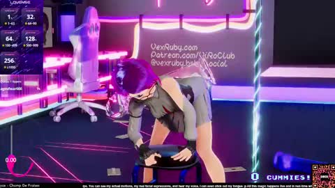 Snapshot of vexruby chatting on March 2025 01:25:02 AM Vex Ruby online show from March 2025 01:25:02 AM