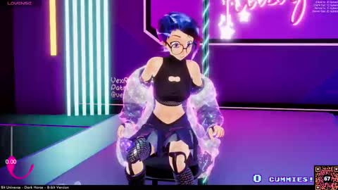 Snapshot of vexruby chatting on September 2025 12:05:01 AM Vex Ruby online show from September 2025 12:05:01 AM