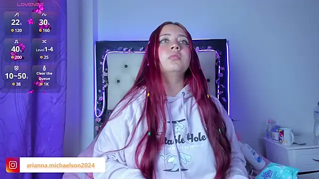 Snapshot of AriannaMichaelson chatting on February 2025 02:14:01 AM AriannaMichaelson online show from February 2025 02:14:01 AM
