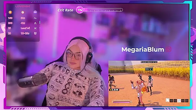 Snapshot of MegariaB chatting on February 2026 04:41:02 AM MegariaB online show from February 2026 04:41:02 AM