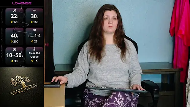 Snapshot of TreeJeanne chatting on March 2026 03:01:02 AM TreeJeanne online show from March 2026 03:01:02 AM