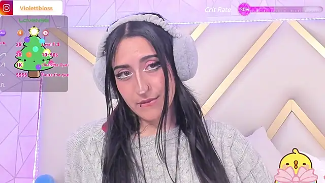 Snapshot of Violettbloss chatting on December 2024 05:16:02 AM Violettbloss online show from December 2024 05:16:02 AM
