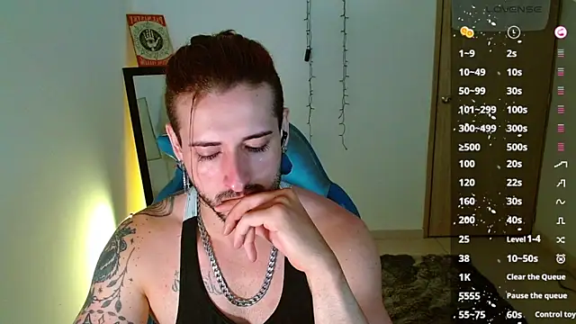 Snapshot of Ares_blue chatting on February 2025 12:06:01 PM Ares blue online show from February 2025 12:06:01 PM