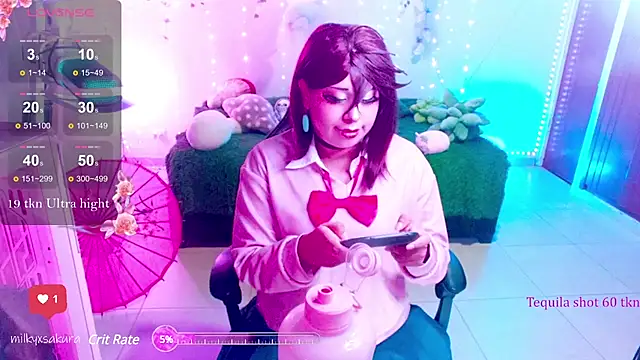 MilkyXSakura online show from February 2025 03:01:02 AM