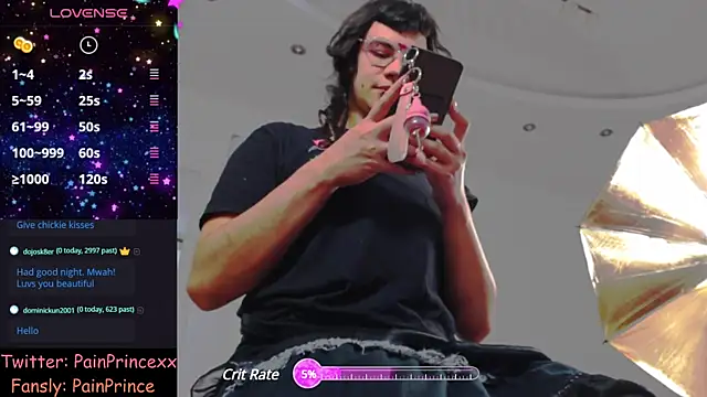 Snapshot of pain_princee chatting on December 2024 03:05:01 PM pain princee online show from December 2024 03:05:01 PM