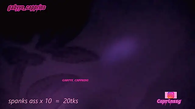 gabyye capprins online show from January 2026 12:25:01 AM