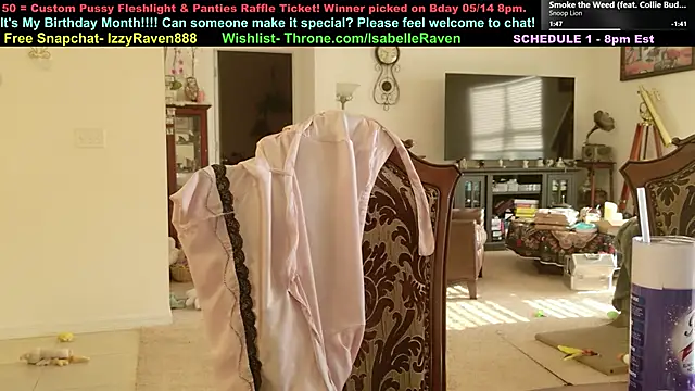 IsabelleRaven online show from May 2026 10:05:01 PM