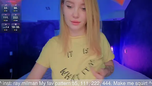 Snapshot of AliceMilman chatting on November 2025 12:00:02 PM AliceMilman online show from November 2025 12:00:02 PM