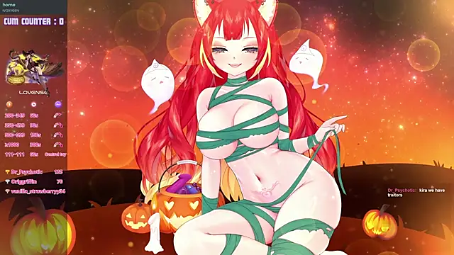 Snapshot of LewdKira_VT chatting on October 2025 04:09:01 PM LewdKira VT online show from October 2025 04:09:01 PM