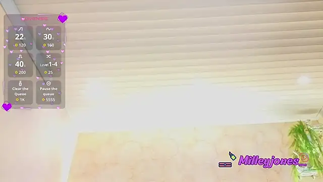 Snapshot of MilleyJones chatting on June 2026 12:26:01 PM MilleyJones online show from June 2026 12:26:01 PM