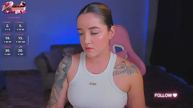 Snapshot of lunaarose chatting on September 2025 04:03:01 AM lunaarose online show from September 2025 04:03:01 AM