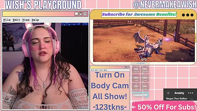 nevermakeawish online show from May 2026 10:53:02 AM