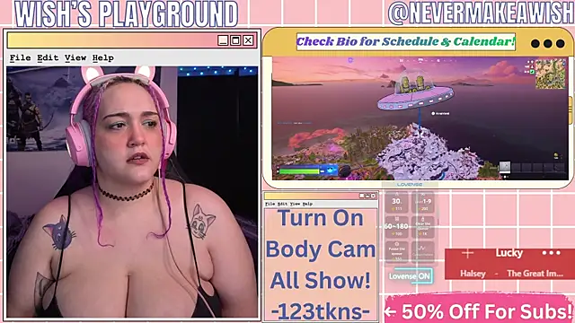 nevermakeawish online show from May 2026 11:48:01 AM