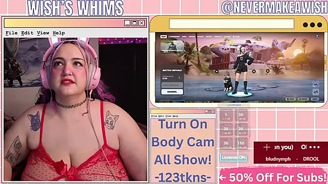 Snapshot of nevermakeawish chatting on May 2026 10:30:01 AM nevermakeawish online show from May 2026 10:30:01 AM